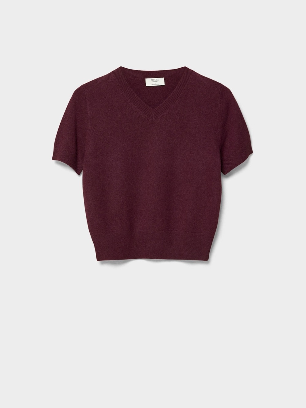 Aritzia Gala Plum V-Neck Patron Sweater